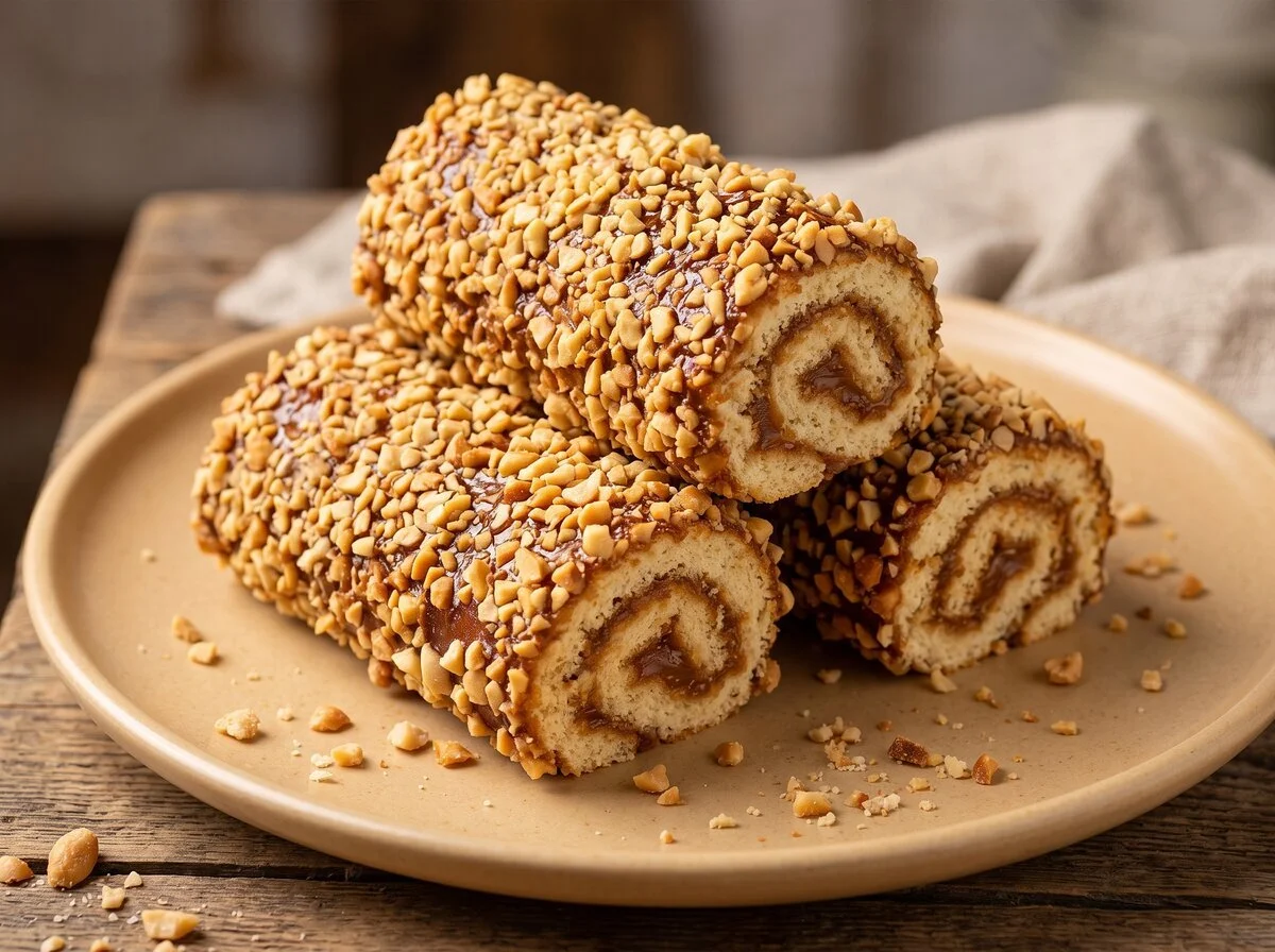 Рулетики с орехом